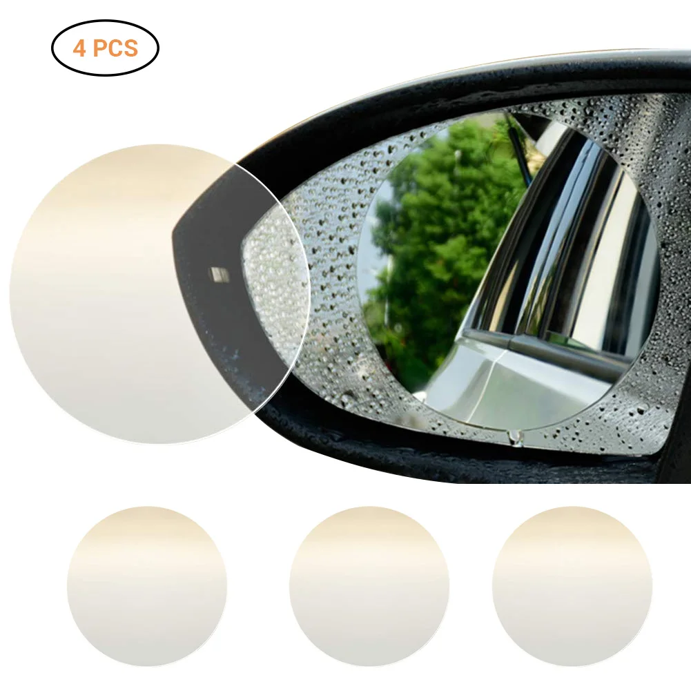 

4PCS Car Rearview Mirror Protective Film Anti Fog Window Clear Rainproof Rear View Mirror Auto Accessories