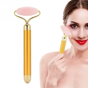 

3 types Facial Roller Anti-aging Amethyst Jade Stone Body Neck Anti Wrinkle Massager a