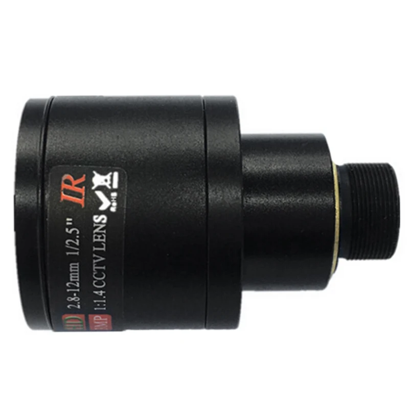 Объектив видеонаблюдения HD 3.0MP M12 2 8 12 мм вариофокальный ИК объектив CCTV F1.4 ручной