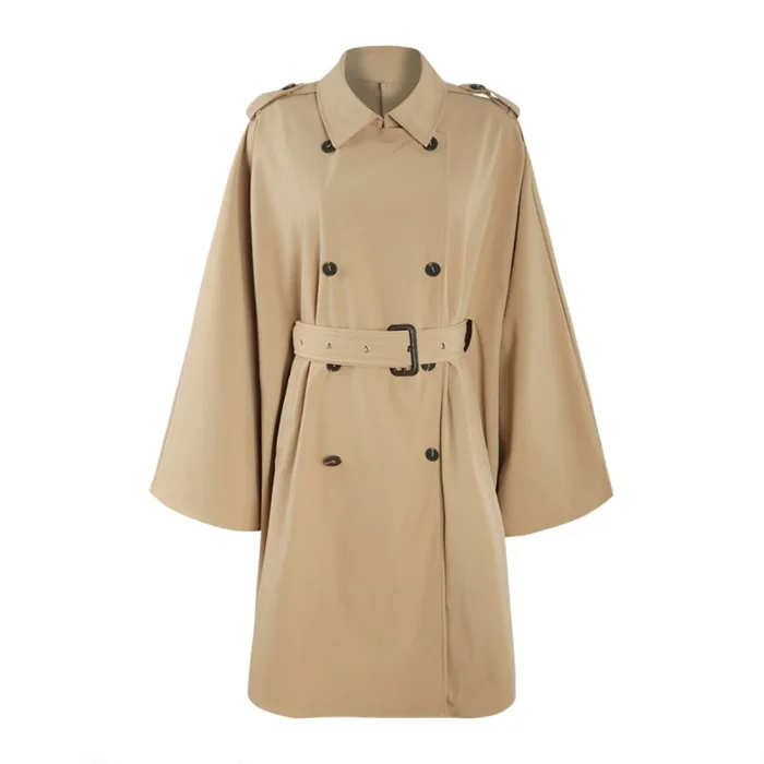 

7XL 6XL 5XL Trench Coat 2019 Spring Office Lady Khaki Long Coat Women Double Breasted Overcoat Plus Size New Manteau Long Femme