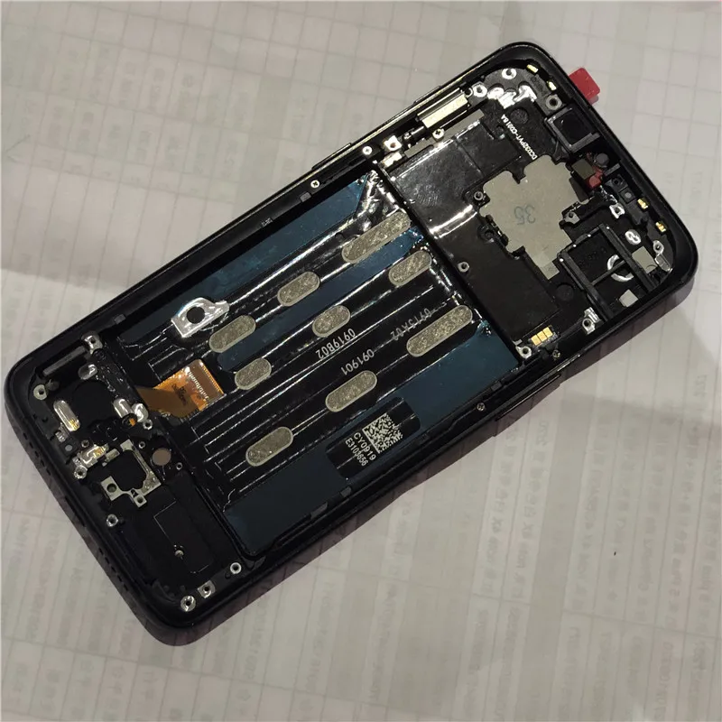 

For 6.41" Oneplus 6T One Plus 6T Axisinternational Original LCD Display Super Amoled Screen With Frame+Touch Screen Digitizer