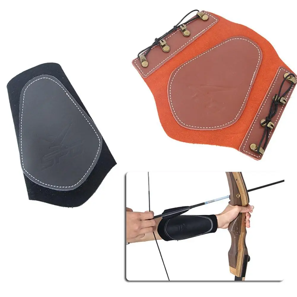 Mounchain Bow Arrow Arm Guard Hunting Bow Traditional Composite Leather