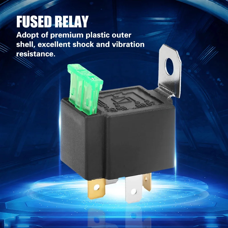 4 Pin Dc 12v 30a Car Relay Normally Open Contacts Fused