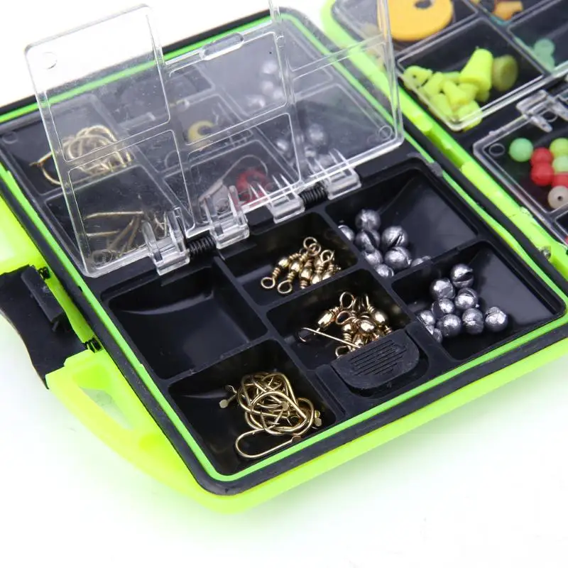 

24 Lattices Multifunction Fishing Lures Tackle Box Full Loaded Hooks Baits Storage Case With 24 Kinds of Fishing Tools set