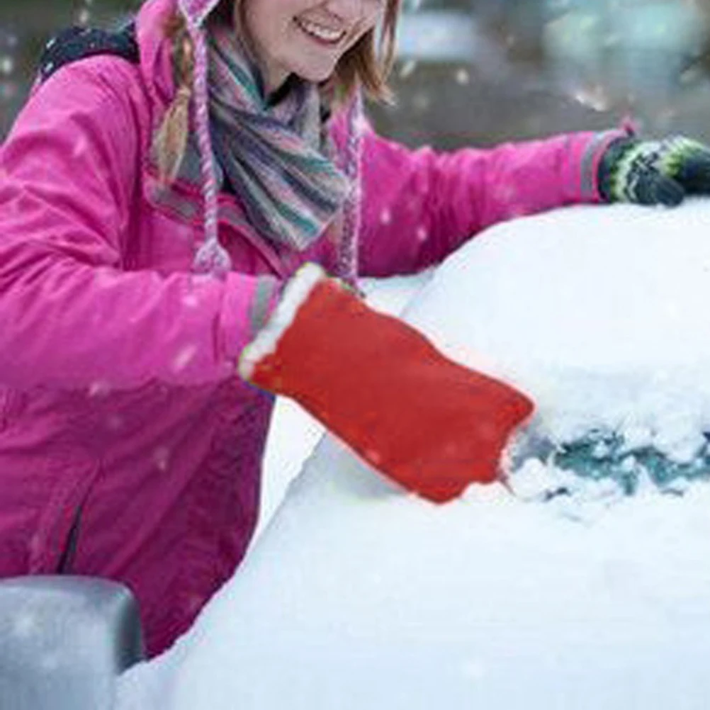 1 шт. лопата для снега автомобиль скребок щетка для очищения льда скребок для снега для лобового стекла с перчатки инструмент
