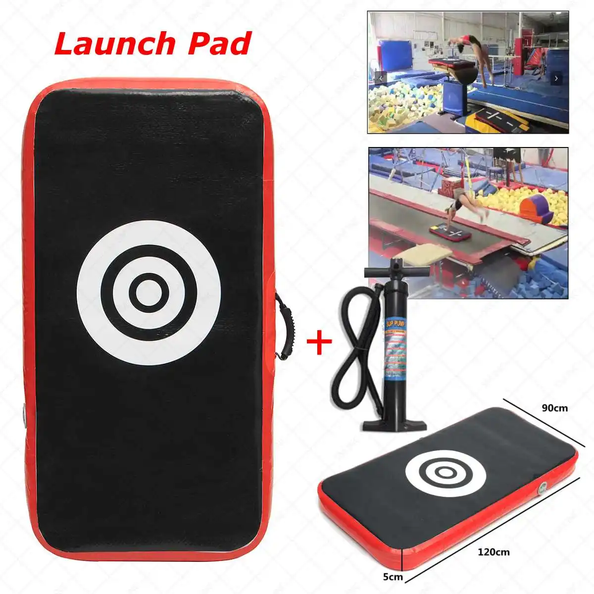Air Track Inflatable Gymnastics Tumbling Mat Track Launch Pad GYM with