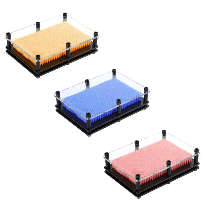 Пластиковая 3D антистресс клон отпечаток пальца картина из игл кляп шутки снятие