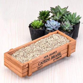 

Wood Flowerpot Garden Planter Multifunctional pot Succulent Flower Plant Bed Pots & Planters Retro household drecotioan