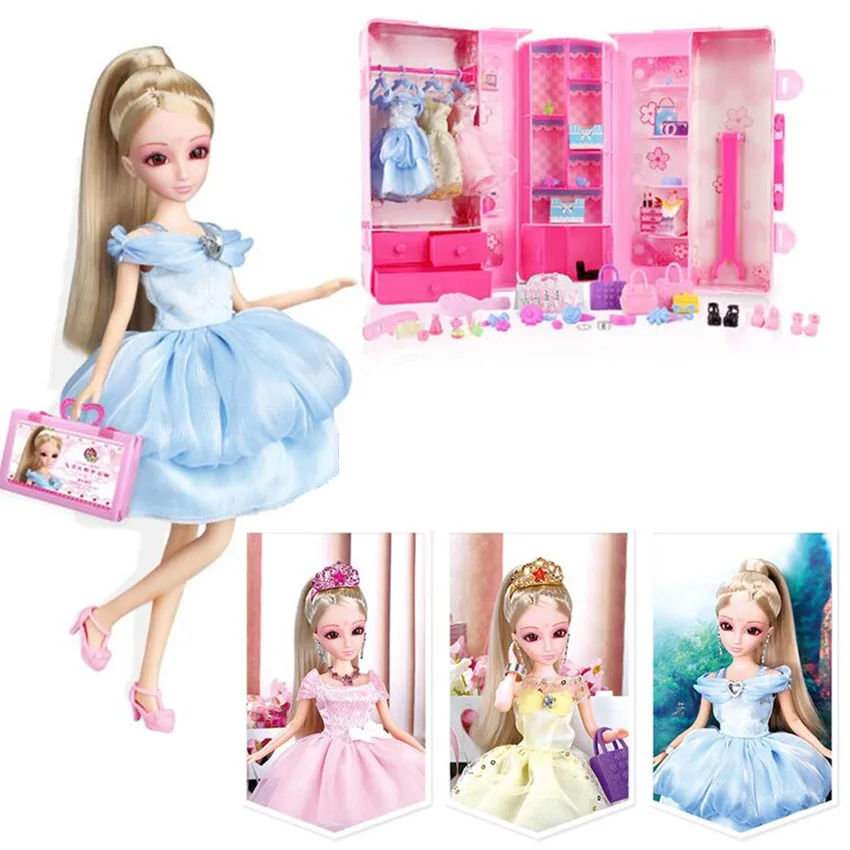 1PCS Fashion Dressup Dolls Set Party Princess Dress For Doll Best Christmas Birthday Gifts For Girls Kid Toys 1PCS Fashion Dressup Dolls Set Party Princess Dress For Doll Best Christmas Birthday Gifts For Girls Kid Toys