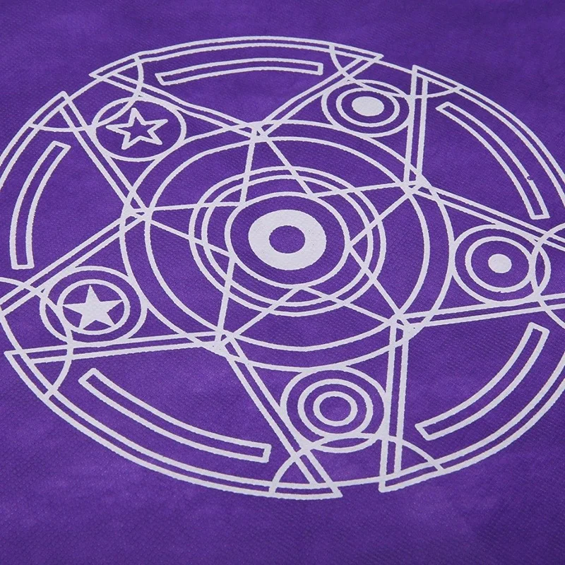 جديد عالية الجودة مفرش مربع ل مذبح التارو التكهن الجدول مناسبة للمنزل ديكورات الأسود/الأرجواني 49 سنتيمتر x 49 سنتيمتر