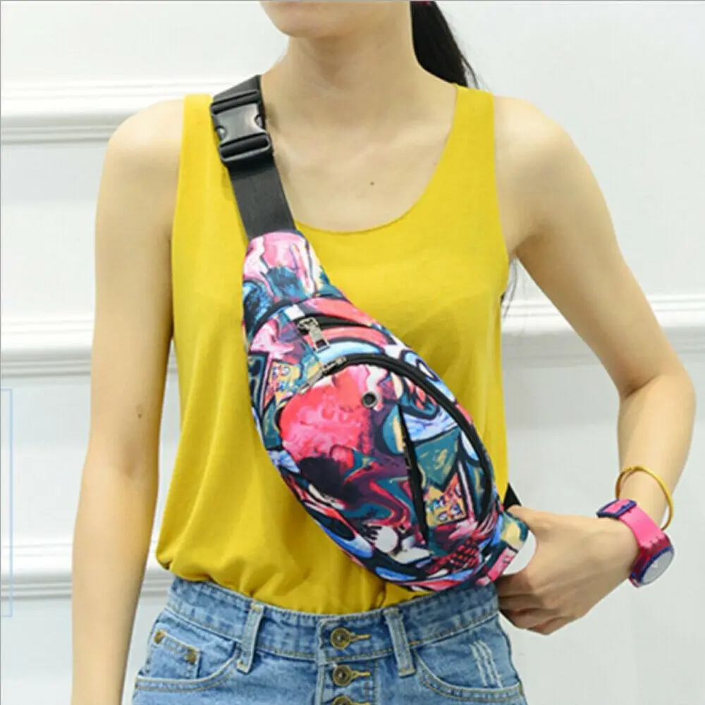 

Women Multicolor Waist Packs Multi-function Anti-theft Casual Travel Sports Bags Waterproof Portable New Style Bags