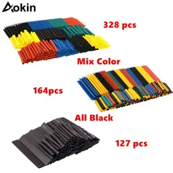 Kits de tubes thermorétractables pour câbles électriques de voiture, 328 pièces, gaine d'isolation thermique, assortiment de manchons 