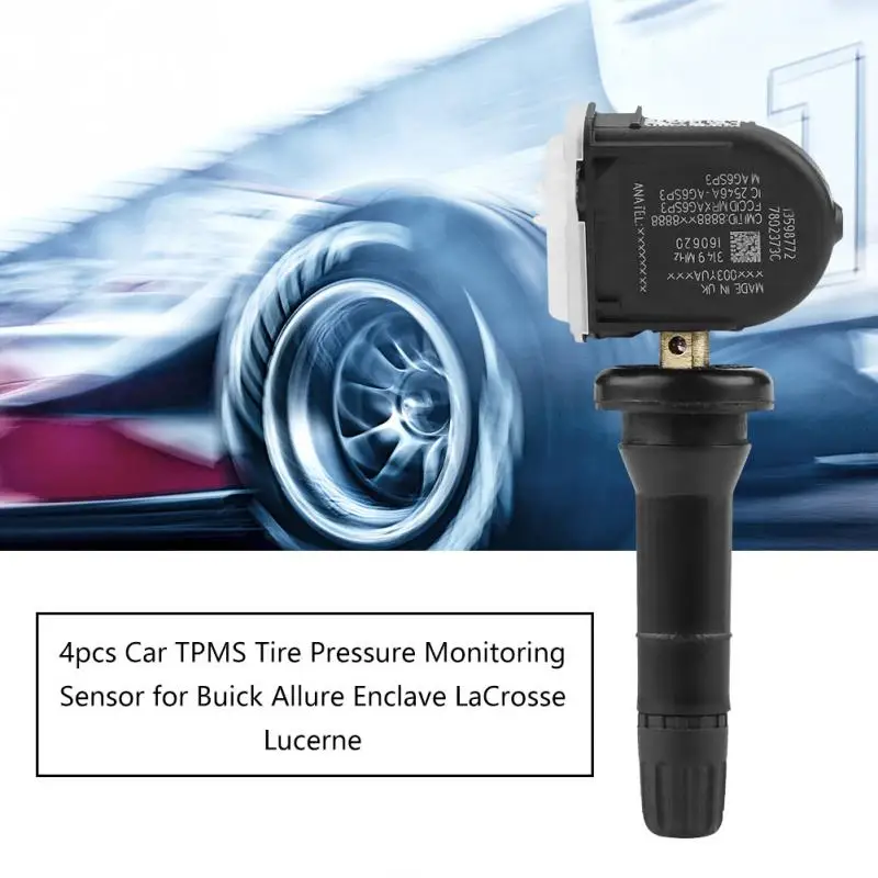 4 шт. автомобильный TPMS датчик контроля давления в шинах для Buick Allure Enclave LaCrosse Lucerne