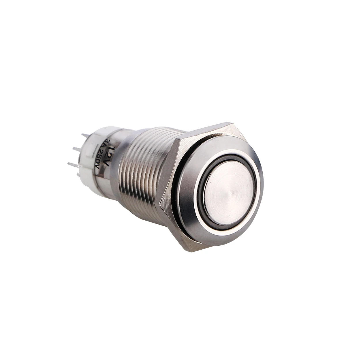 DC12V 16 мм 5 видов цветов кольцо Led металлическая самоблокировка с фиксацией