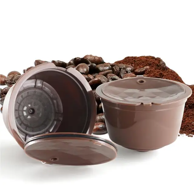Best Price 5pcs/Pack Coffee Capsules Filter Refillable Reusable Compatible With Nescafe Dolce Gusto Refill