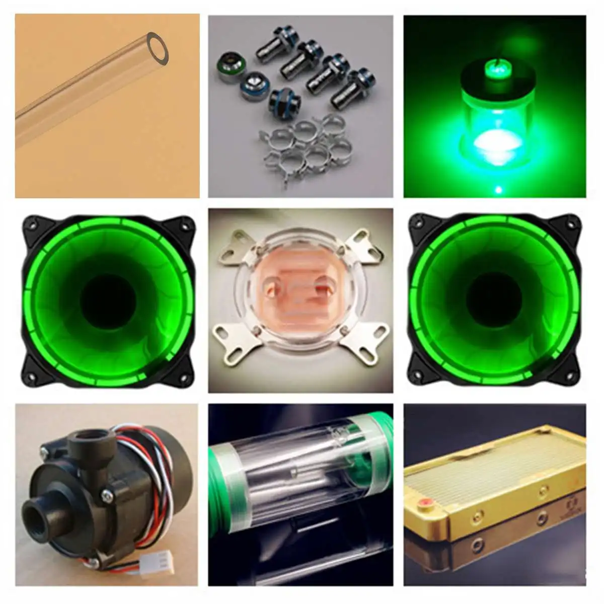 

Water Cooling Kit for Computer CPU 240mm Aluminum Radiator Heat Sink Hose Computer Water-Cooling Fan Tools Accessories Set