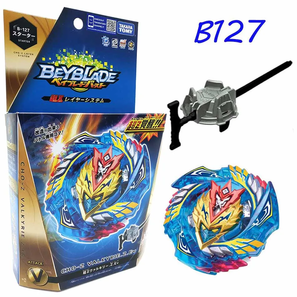 

Original TOMY Beyblade Burst fafnir B127 B125 CHO-Z VALKYRIE.Z.Ev with launcher Bayblade be blade top spinner Toy for Children