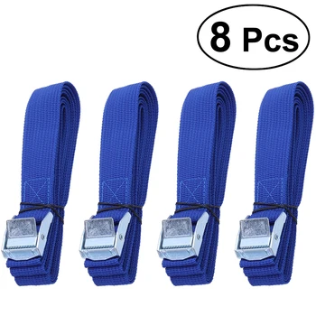 

8Pcs 250cm Car Roof Rack Nylon Rope Lashing Strap With Buckle Belt For Boat Cargo Kayak Truck Car Luggage Carrier Accessories