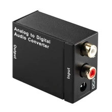Цифро-аналоговый аудио конвертер Цифровой оптический коаксиальный RCA Toslink сигнал в аналоговый аудио конвертер домашний кинотеатр для DVD ТВ