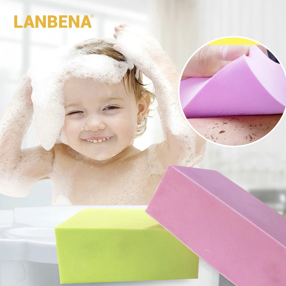 Lanbena Bath Sponge Body Scrubber Bath Shower Brush Exfoliating Dirt Remover Cleaning Tool Massage Ultra Soft For Baby