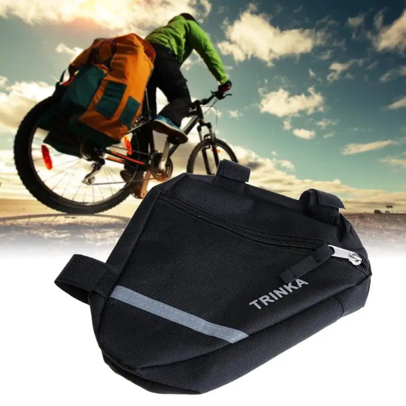 Excellent Waterproof 1.5L Outdoor Triangle Cycling accessories Bicycle Front Tube Frame Bag Mountain Bike Pouch Holder Saddle Bag 3