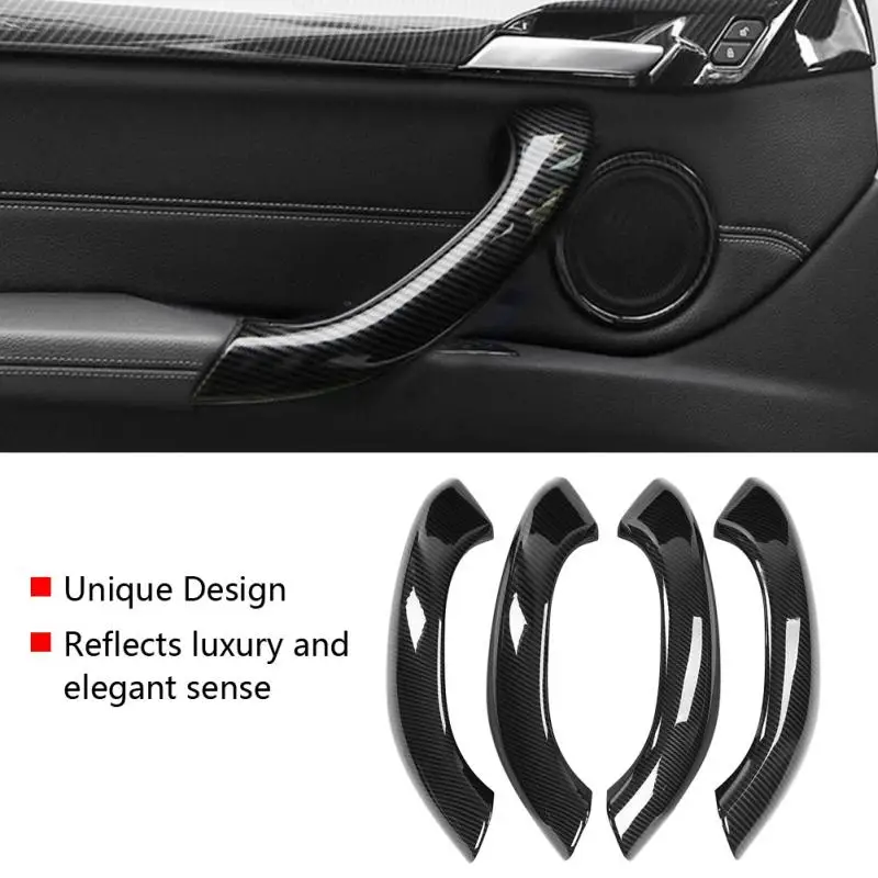 Для BMW X1 X2 2016 2017 2018 2019 4 шт. углеродное волокно стиль Автомобильная накладка на