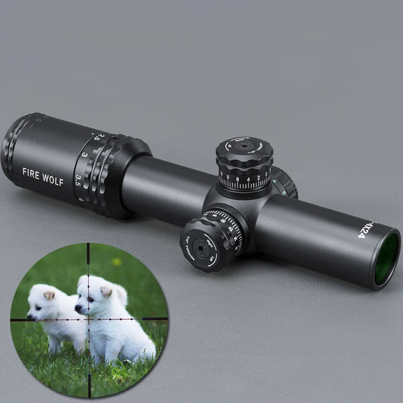 

Aiming sight bird high-definition wide-angle mirror 4X24 high cross sight mirror mirror seismic telescope