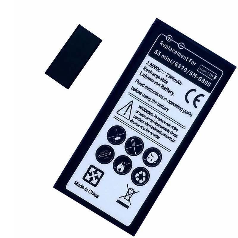 

10pcs EB-BG800BBE EB-BG800CBE li-ion Battery for Samsung Galaxy S5 Mini Mobile Phone Replace Bateria Accumulator batteries