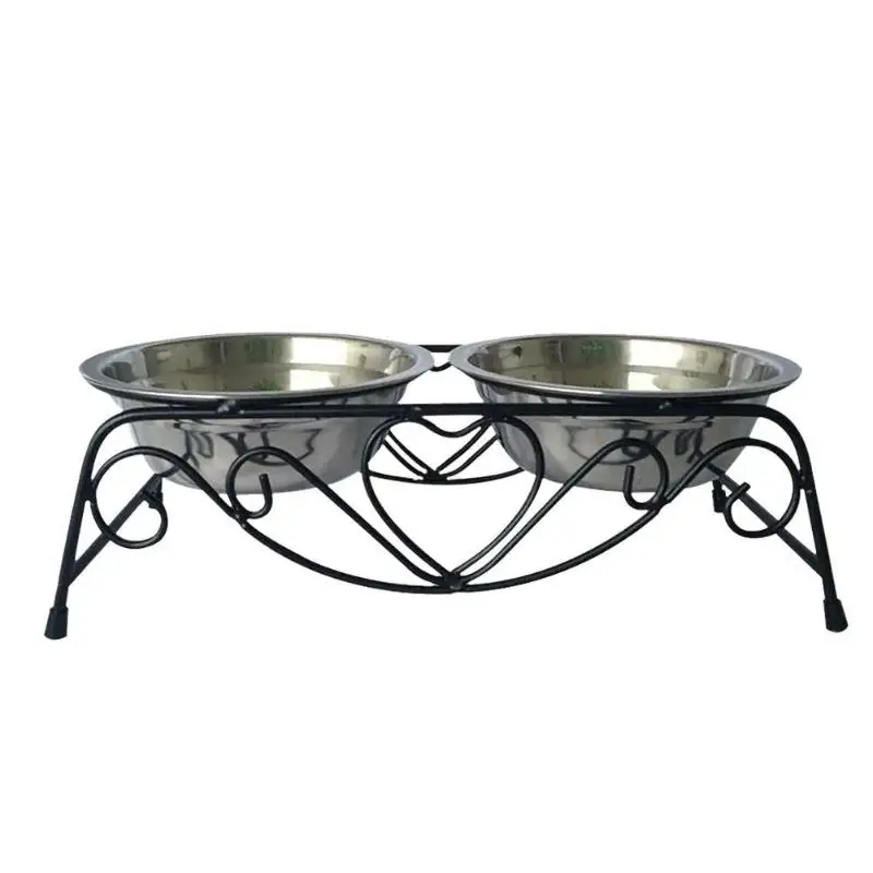

2pcs Stainless Steel Pet Dog Cats Bowl Food Water Feeder Dish Pets Supplies High Quality Best Prices