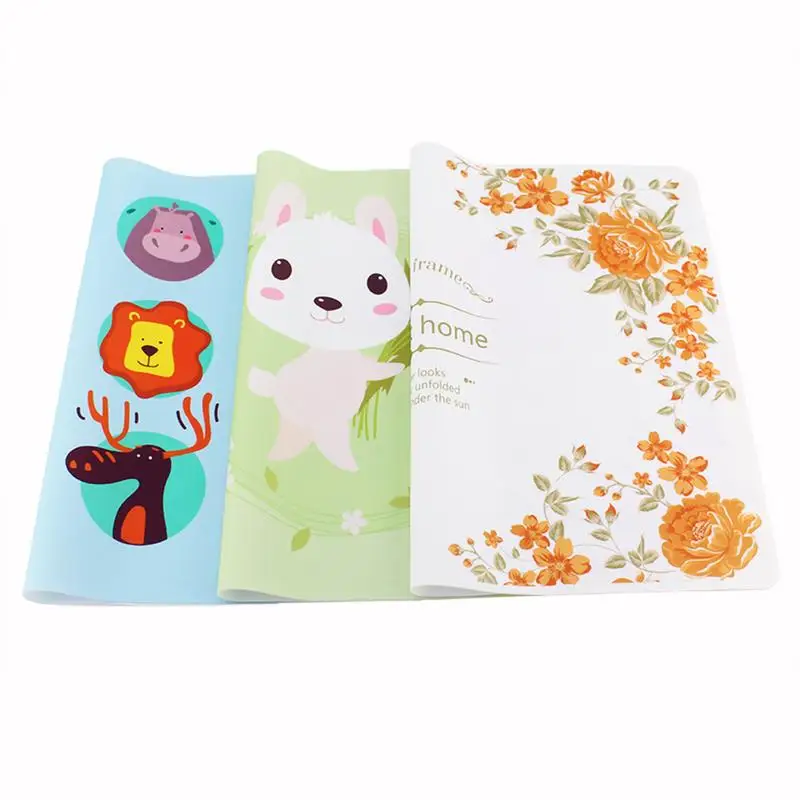 3 قطعة الجدول الحصير مجموعات Crossweave سيليكون قابل للغسل دائم طاولة طعام في الهواء الطلق 40*30 سنتيمتر 2018 طفل المنزل الديكور