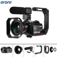 Ordro AC5 4K UHD цифровые видеокамеры с зумом 12X FHD 24MP WiFi ips сенсорный экран цифровой оптический DV мини-видеокамеры