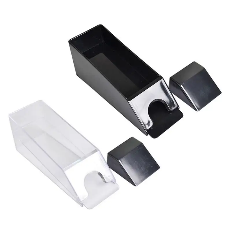 

1 Set Of Playing Cards Dealing Shoe Light Durable Transparent Black Plastic Playing Card Dealer Holds 1 - 6 Decks Easy To Use