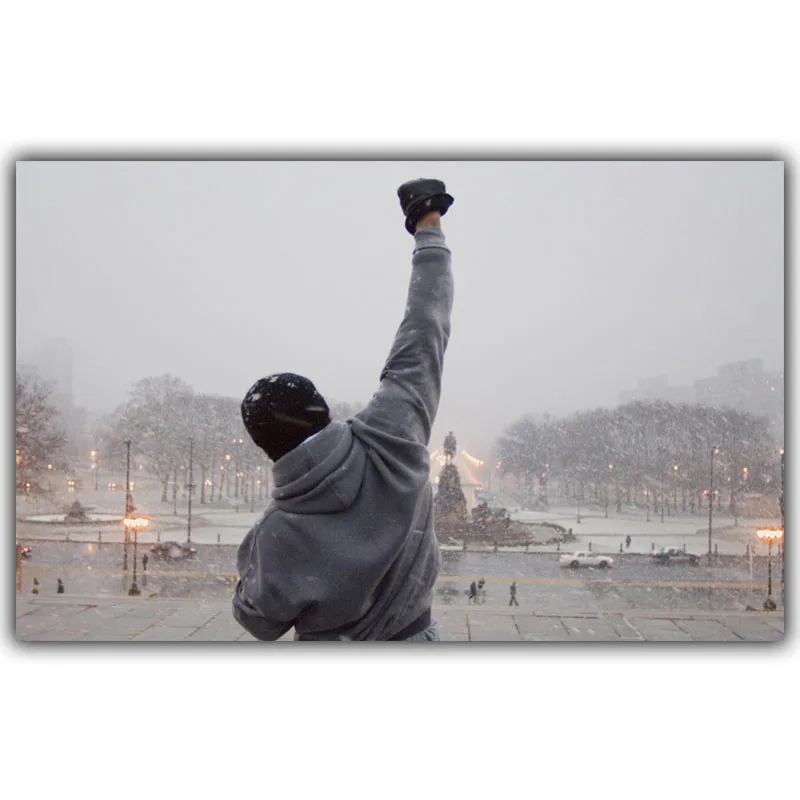Шелковый плакат Rocky Art с принтом 30x48 см 60x96 вдохновляющие картины из фильмов Декор