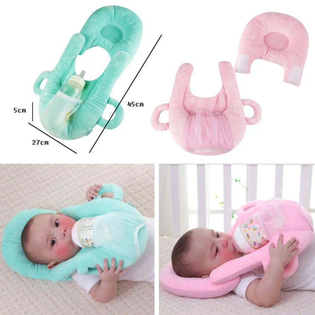 

Infant Baby Nursing Cushion Anti Roll Prevent Flat Head Cushion Sleep Pillow Feeding Multifunction Layered Washable Pillow
