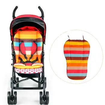 

Double-Sided Rainbow Waterproof Baby Stroller Cotton Cushion Colorful Soft Mattresses Carriages Seat Pad Stroller Mat Accessorie