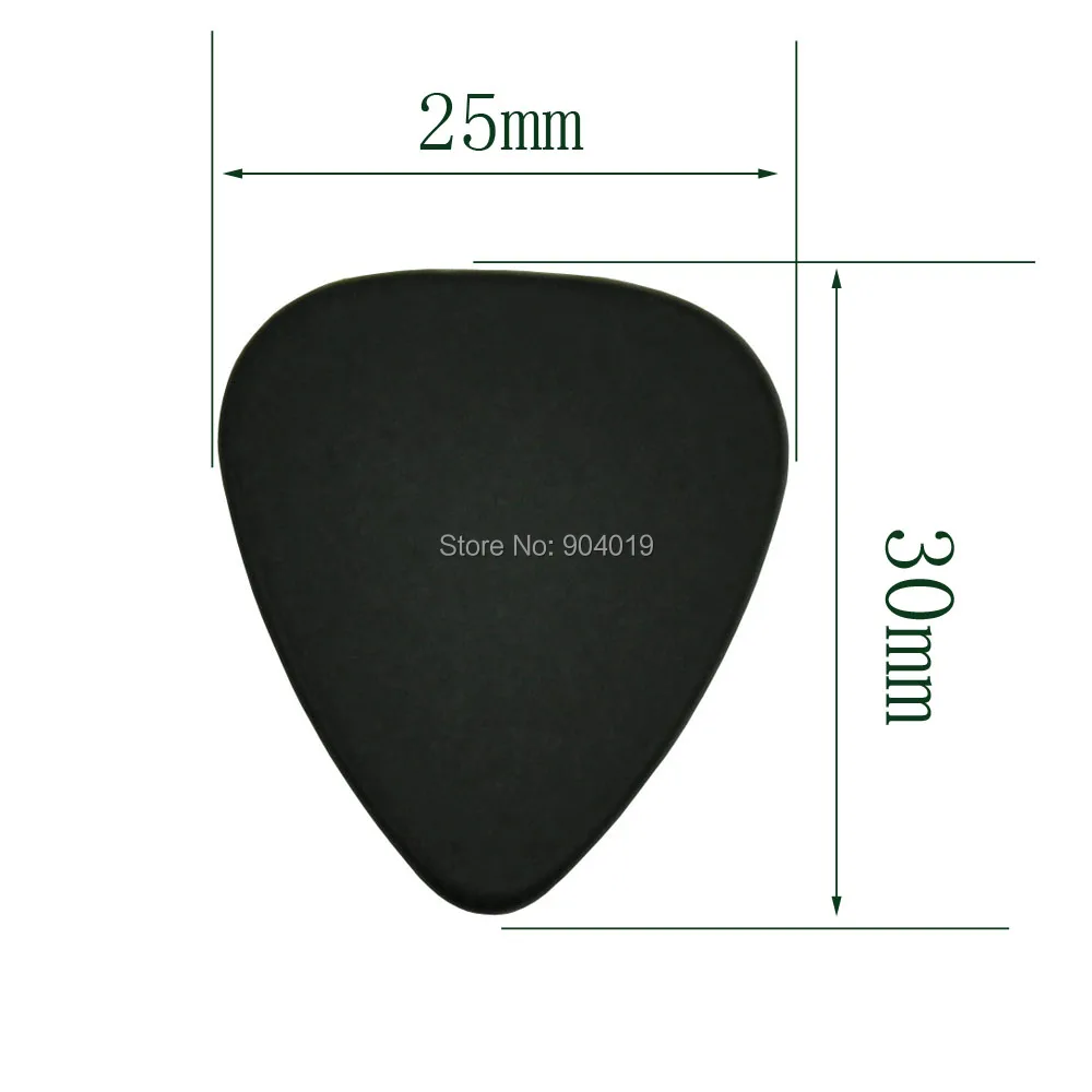 100pcs Heavy 1mm 351 Delrin Guitar Picks Plectrums Black