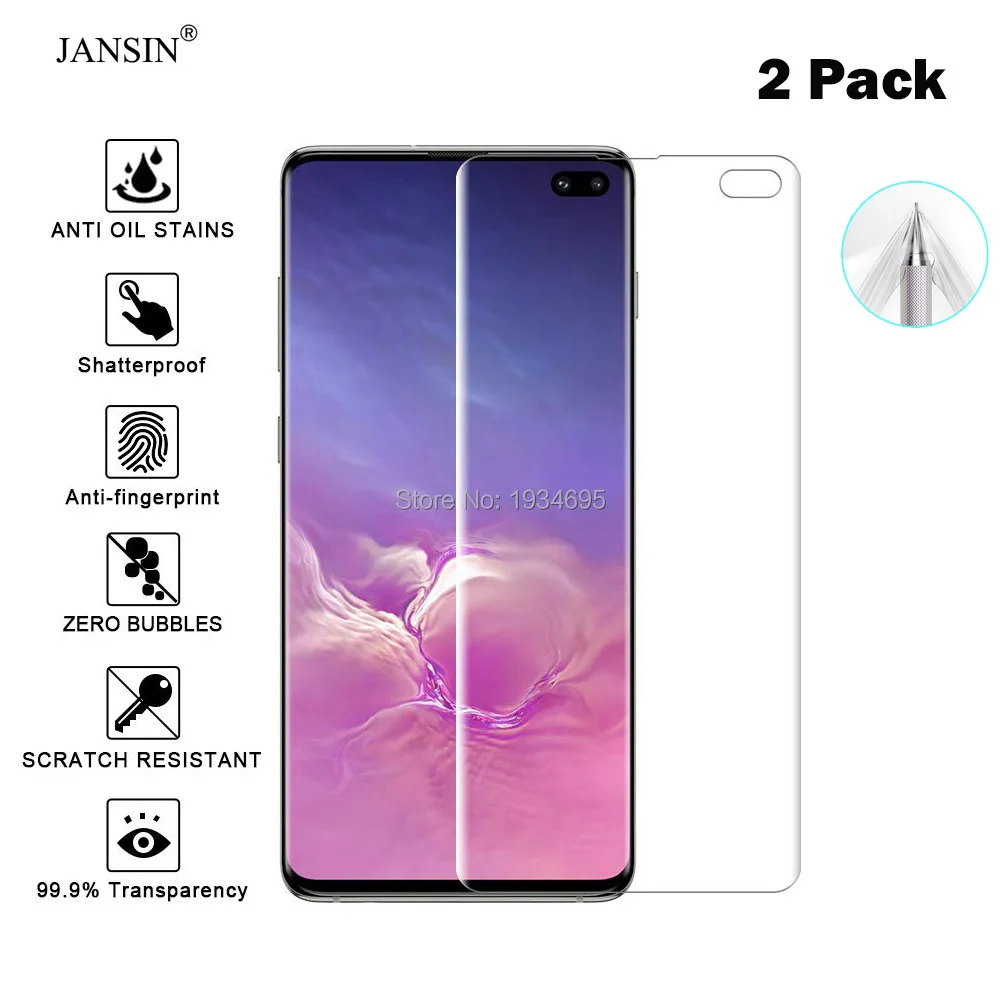 ТПУ полное покрытие экрана протектор для Samsung Galaxy S10 Plus Защитная пленка сотового