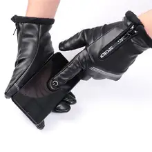 Велосипедные перчатки на открытом воздухе Зимние для верховой езды ветрозащитные противоударные теплые сенсорный экран полный палец перчатки лыжные