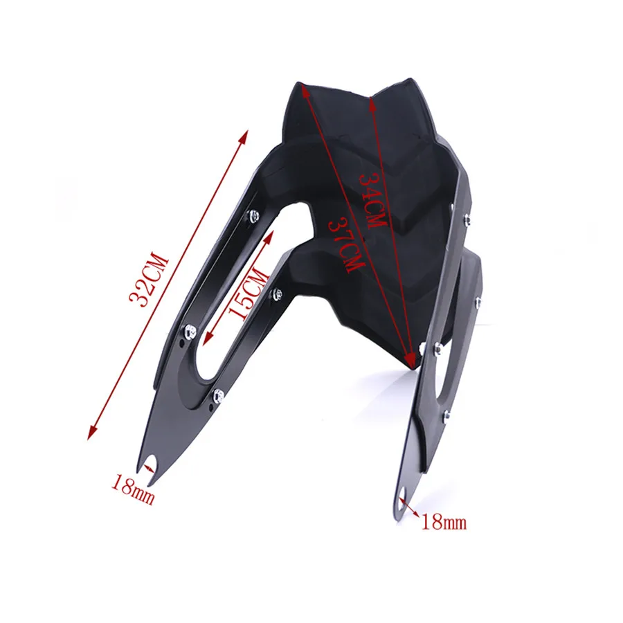 

Universal Black Motorcycle Rear Wheel Cover Fender Splash Guard Mudguard Bracket Solid