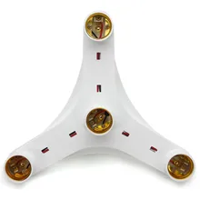 CLAITE от 1 до 4 E27 держатель для люстры патрон адаптер база 4 в 1 стандартный для E27 Светодиодный сплиттер конвертер держатель дропшиппинг