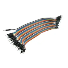Горячая 80x2,54 мм 1 P-1 P Pin Dupont Wire мужчинами кабельные перемычки 20 см для arduino