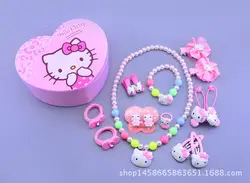 Модные детские головные уборы hello kitty заколки для волос резинки аксессуары для волос заколки резинки для волос подарки для милых детей