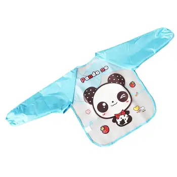

Cute panda Baby Bibs Waterproof Long Sleeve Apron Children Feeding Smock Bib Burp Clothes Soft Eat Toddler Clothing for 0-3 Year