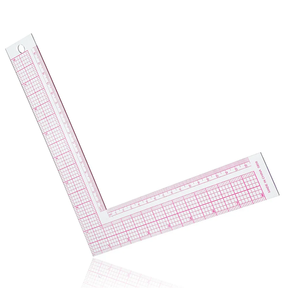 

L-shape Plastic Metric Sewing Square Ruler For Dressmaking Tailor Tool Equilateral Ruler Measurement Sewing Measure Tool