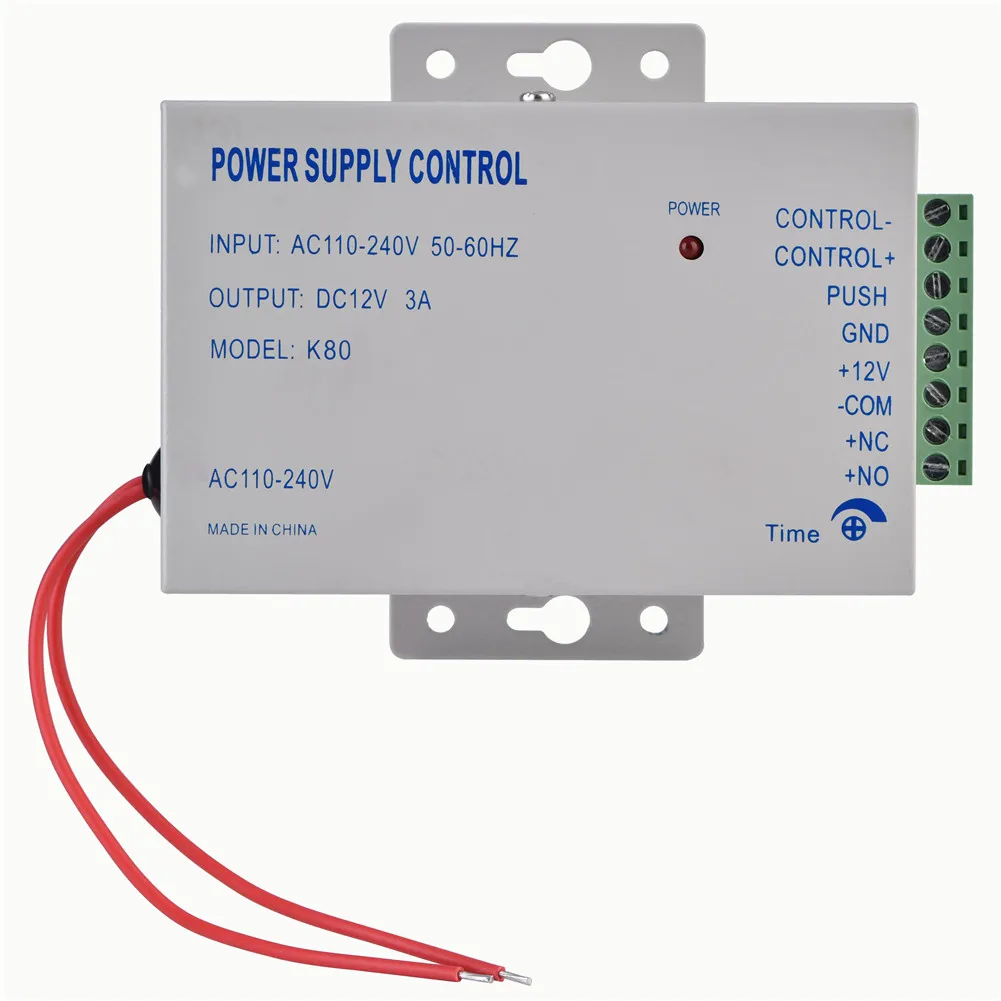 

Input AC110V-240V Output DC 12V 3A 30W Power Supply Controller for Door Access Control System