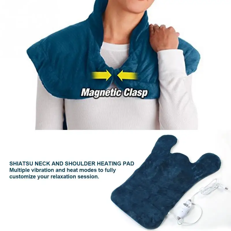 

Electric Heat Vibration Shiatsu Neck and Shoulder Heating Pad with Vibrating Therapy