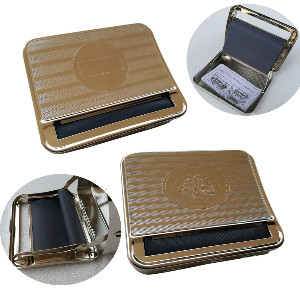 

1pc 80mm Automatic Metal Cigarette Rolling Machine Tobacco Roller Mini Machine Maker Herb Roller Rolling Machine
