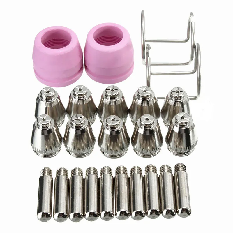 OSSIEAO 24Pcs Plasma Cutting Torch Electrode Nozzles Consumables Kits AG-60 WSD-60P OSSIEAO 24Pcs Plasma Cutting Torch Electrode Nozzles Consumables Kits AG-60 WSD-60P