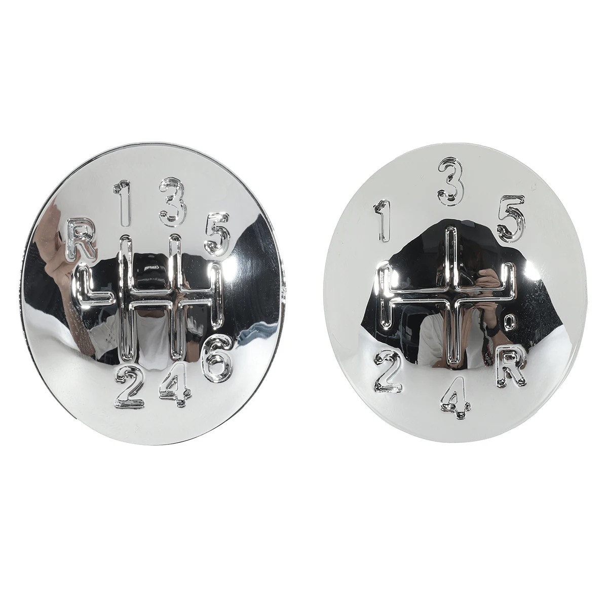 

5/6 Speed Car Gear Shift Knob Cap Cover For Renault Clio Megane Scenic Twingo Chrome Gear Shift Knob Parts