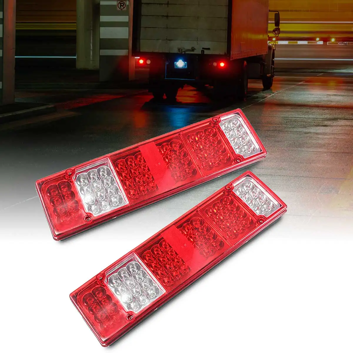

12V 52 LED Trailer Caravan UTE Boat Truck Rear Tail Indicator Light Combination Lamps for Trailers Trucks Utes Boat Caravans Etc